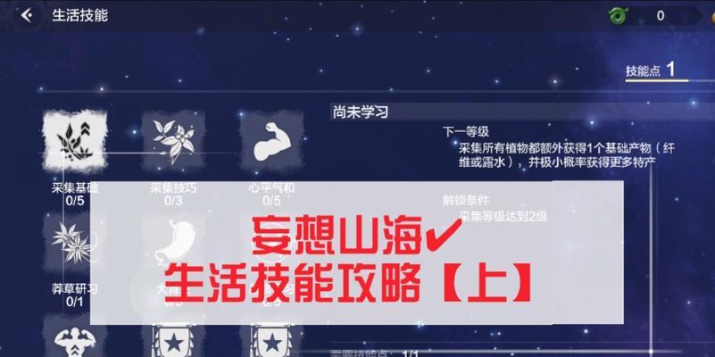 打造专业级生活技能游戏攻略，让你事半功倍（一键get生活技能，从游戏中成为人生赢家）-第3张图片-游技攻略库